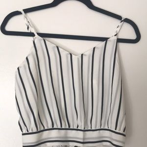 Open back crop top